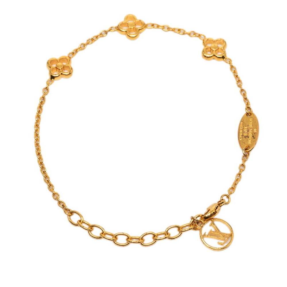LOUIS VUITTON Gold Monogram Charm Bracelet - Picture 3 of 7